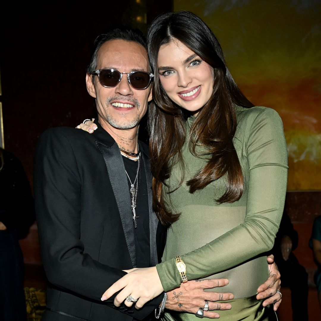 Marc Anthony and Nadia Ferreira share first family photo as they welcome their second child