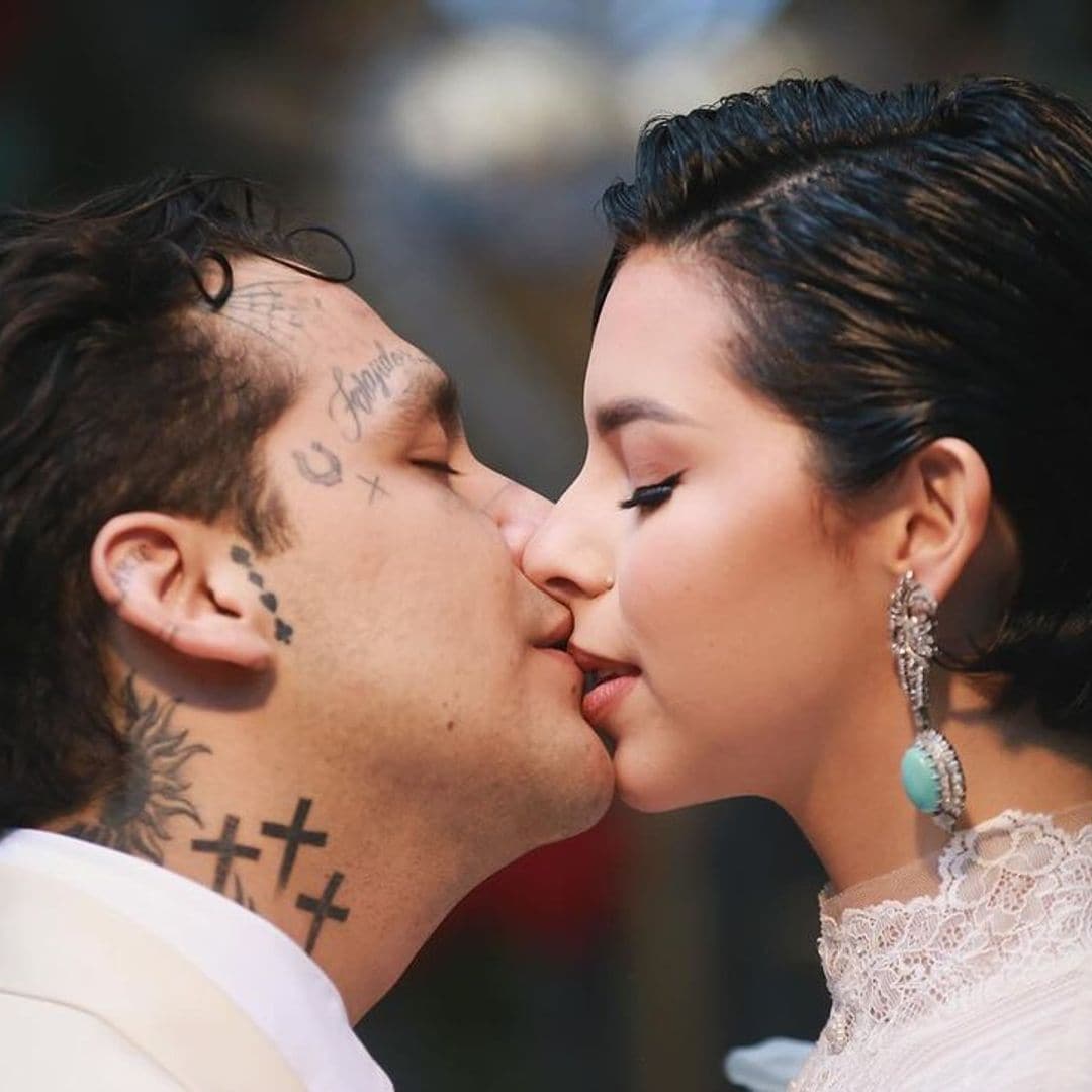 The three wedding dresses Ángela Aguilar wore at her wedding to Christian Nodal