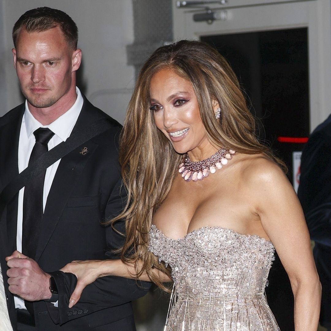 Jennifer Lopez’s dramatic afterparty look outshines her Golden Globes red carpet gown in corset and platforms