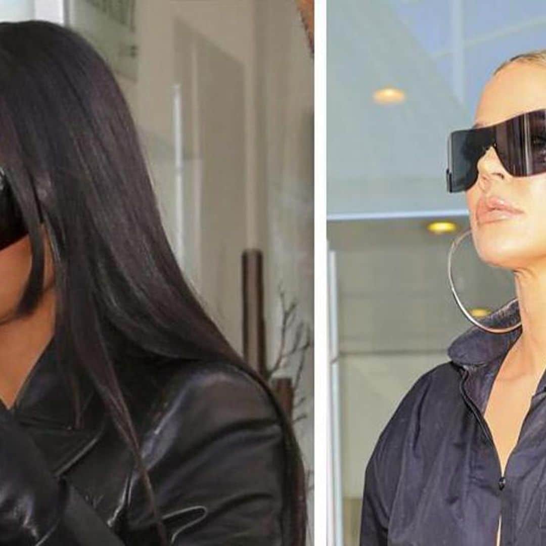 Who wore it best? Khloe Kardashian and Kim Kardashian sizzle in matching black outfits