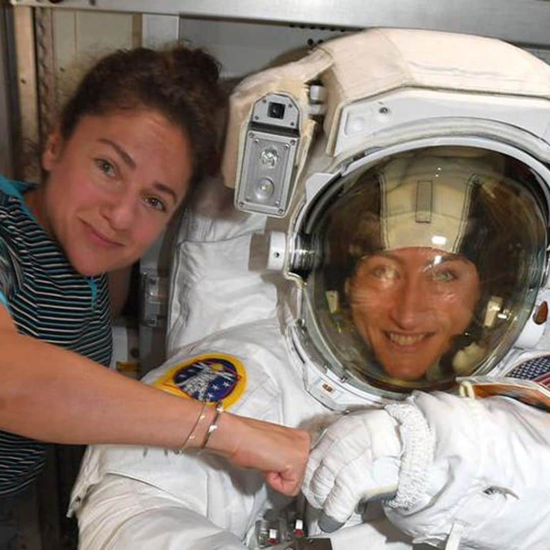 Watch the incredible footage of the first ever, all female spacewalk!