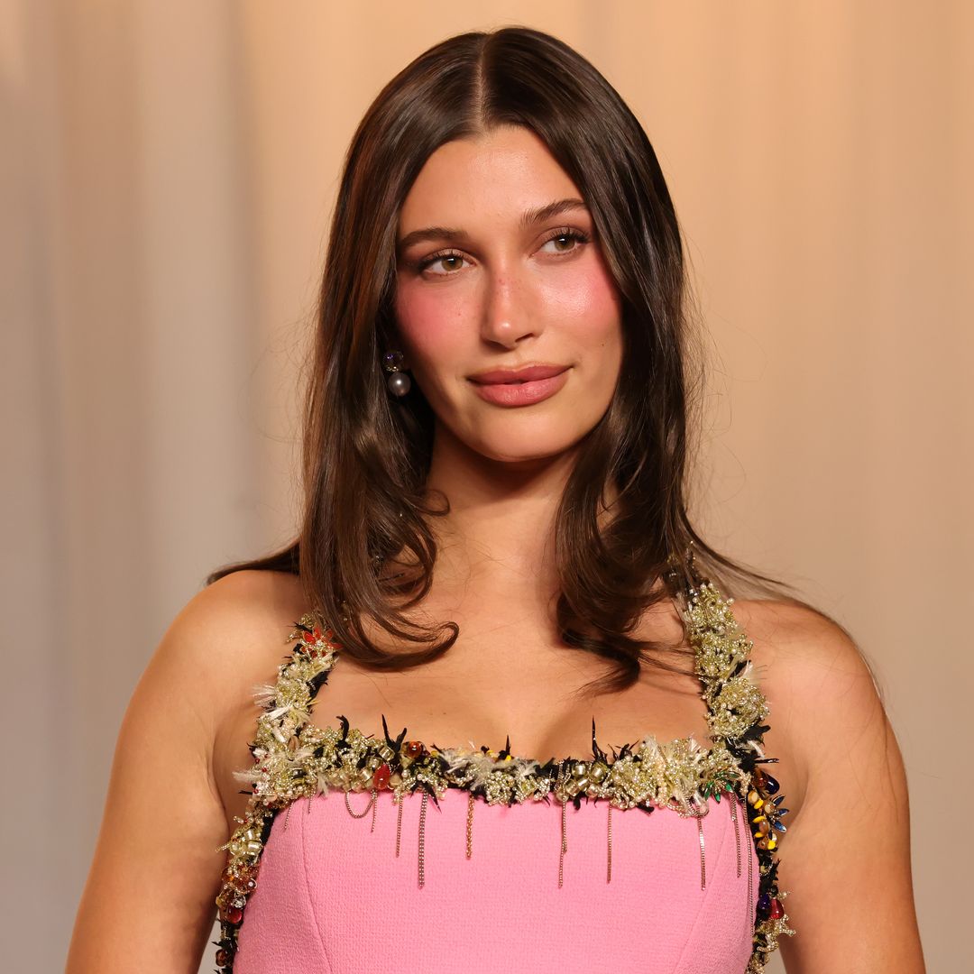 Hailey Bieber takes lingerie dressing in a dramatic direction with a butterfly-inspired look