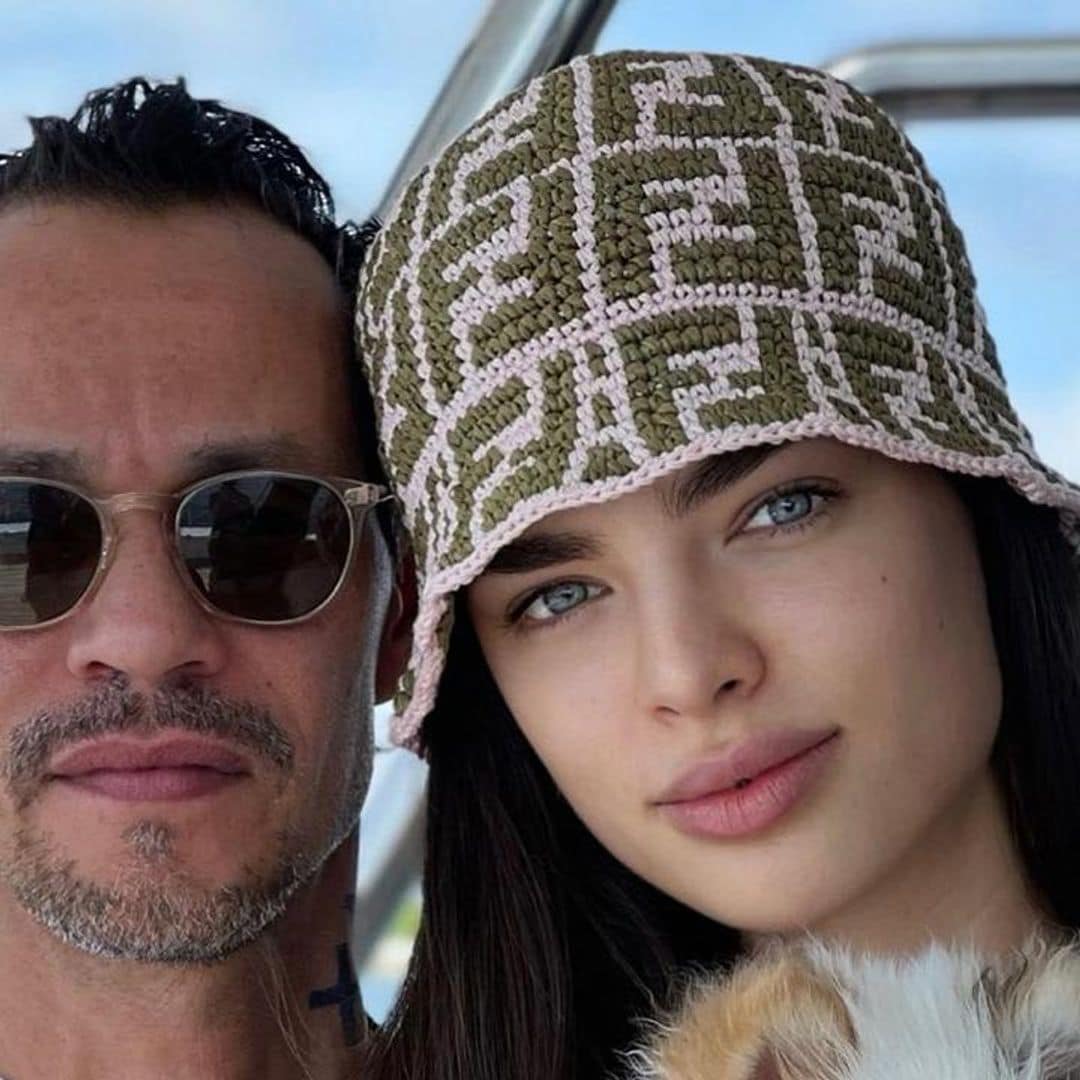 Marc Anthony and Nadia Ferreira are vacationing in a Caribbean hotspot for celebs