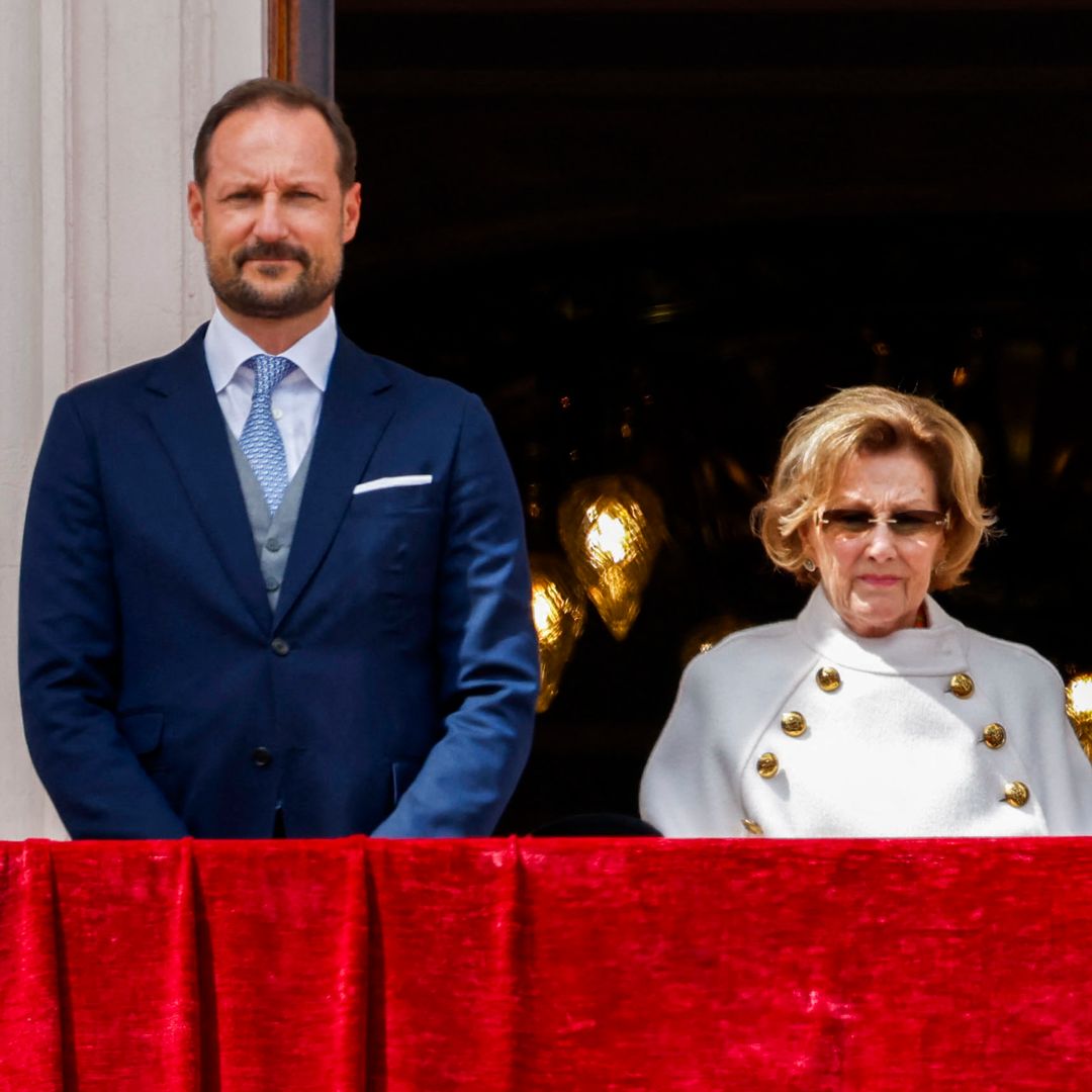King Haakon follows in his late father’s footsteps during emotional outing with Queen Sonja