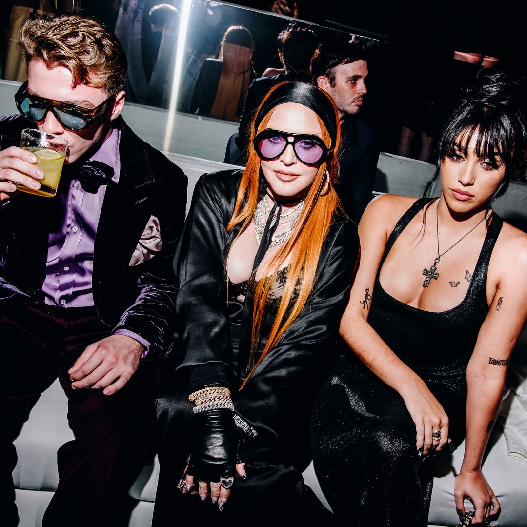 Madonna, Lourdes Leon, and Rocco Ritchie celebrate 'Confessions II' with stylish black looks