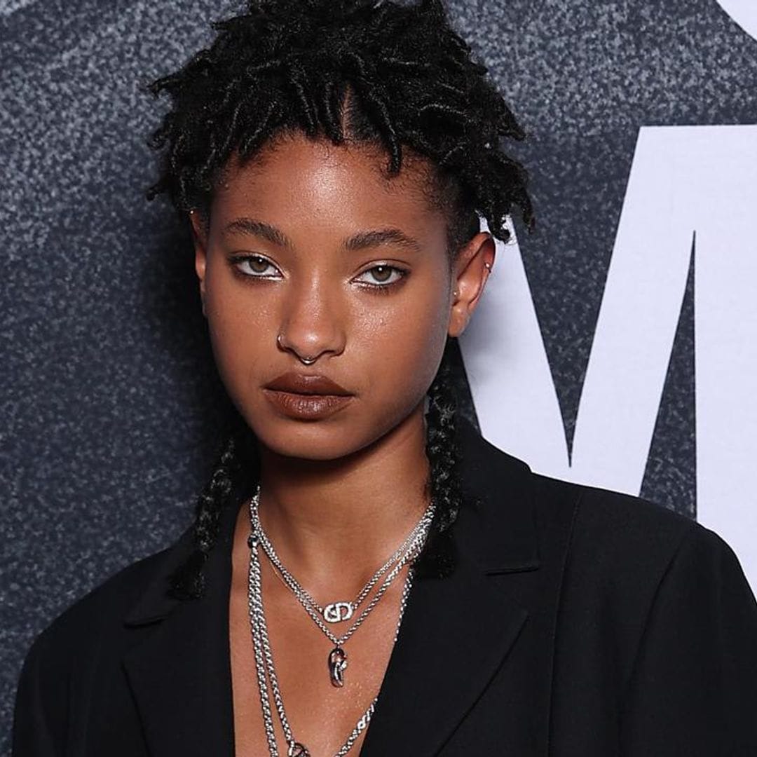 Willow Smith joins the shirtless suit trend, worn by Timothée Chalamet and Nicole Kidman