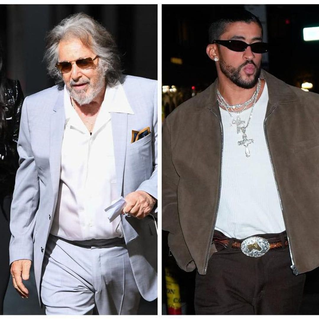 Bad Bunny and Al Pacino working together on a special project in New York City