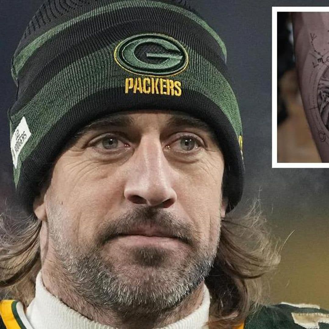 Aaron Rodgers’ first tattoo has the internet captivated and confused