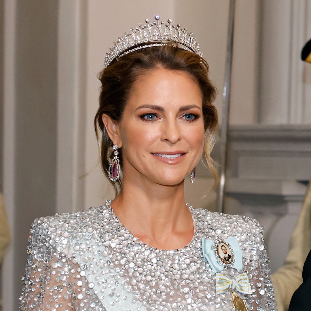 Princess Madeleine of Sweden dazzles in sequin gown and unique tiara at 2025 Nobel Gala