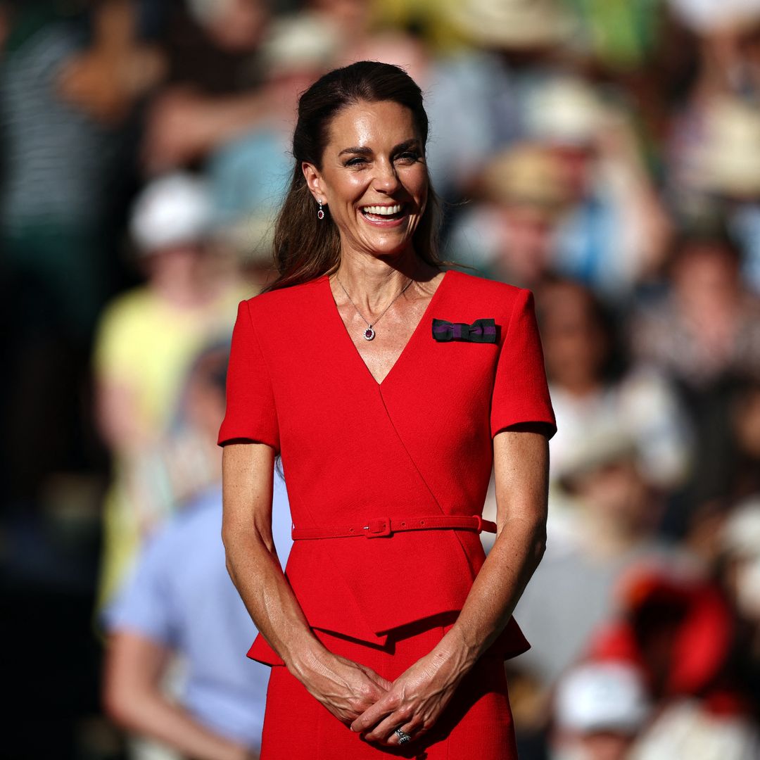 Kate Middleton captivates in bold Red Roland Mouret dress for her triumphant Wimbledon women's final appearance