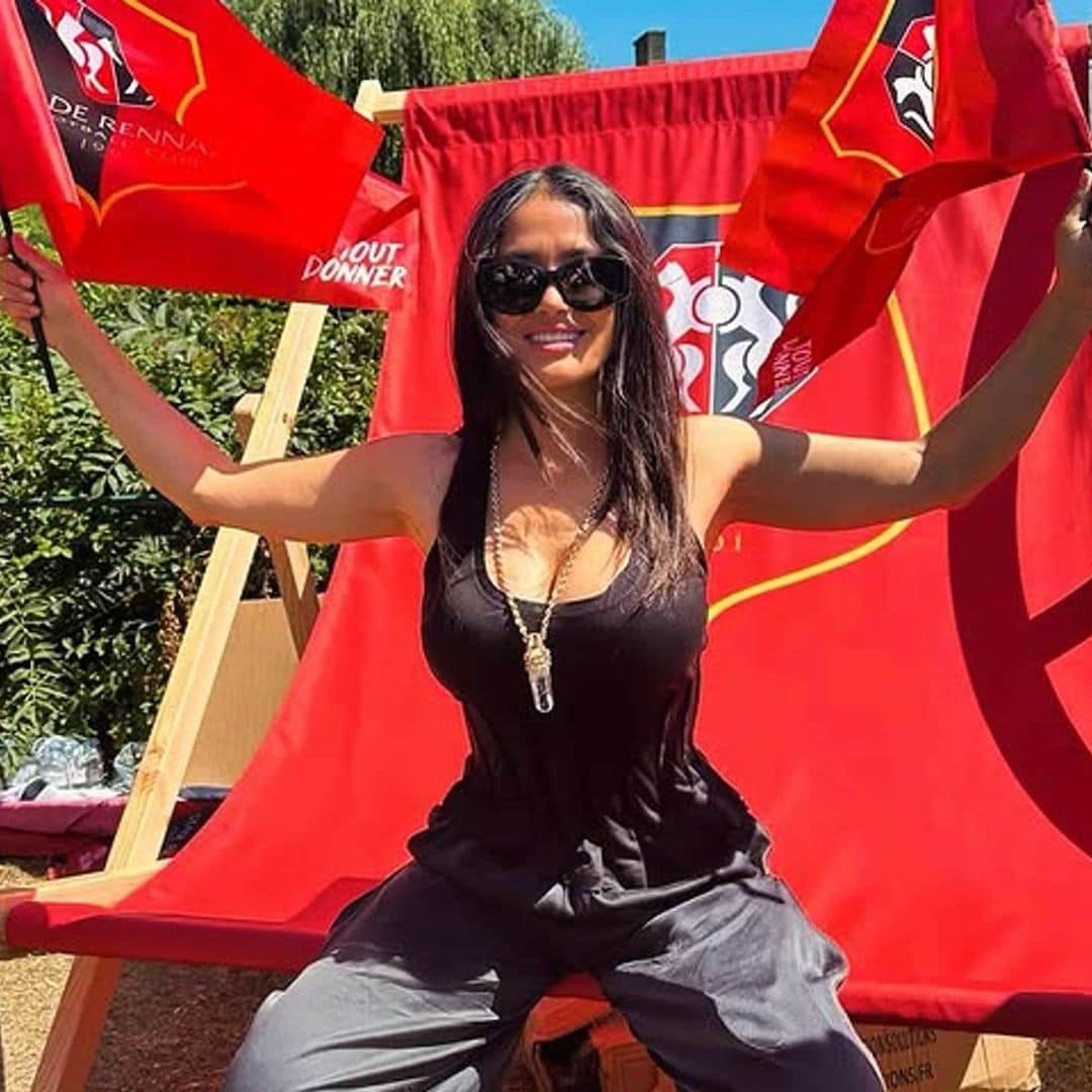 Salma Hayek's star-studded family outing at the 2025 Tour de France