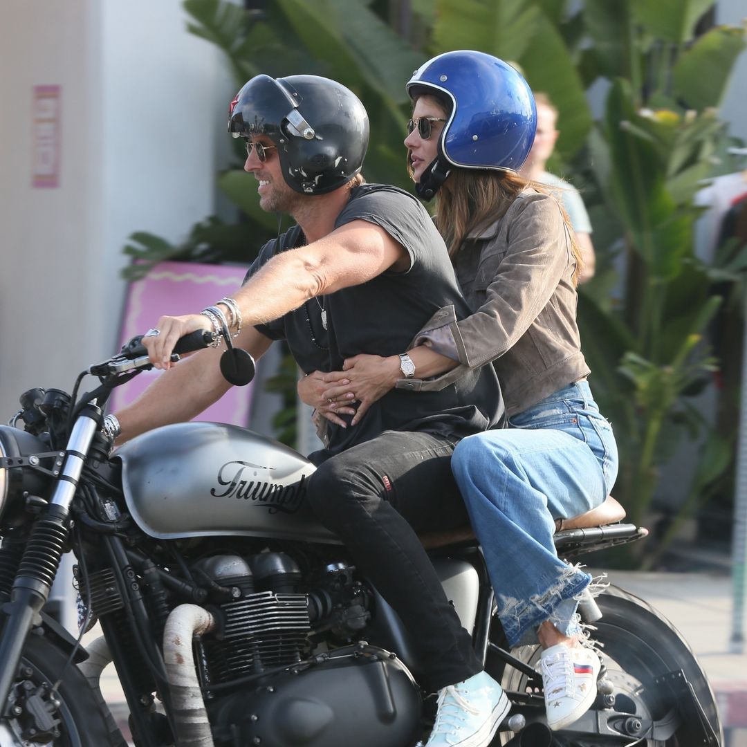 Alessandra Ambrosio’s motorcycle moment with Buck Palmer screams summer romance