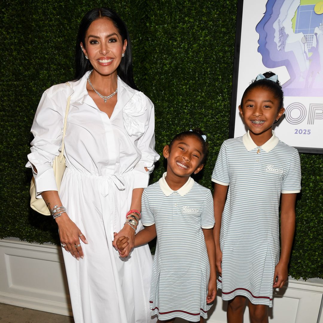 Vanessa Bryant brings her youngest daughters to US Open in adorable matching outfits