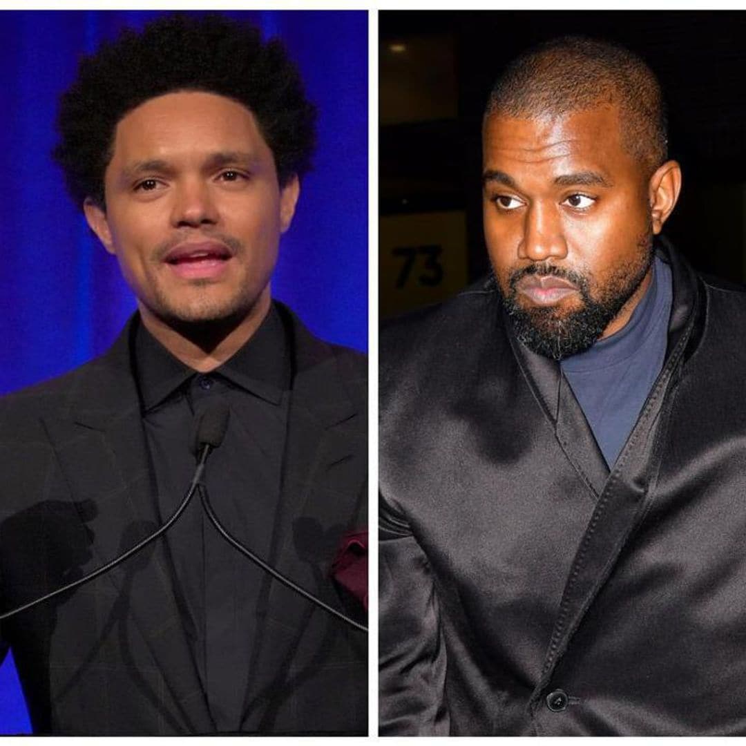 Trevor Noah defends Kanye West after the singer was banned from performing at the Grammys