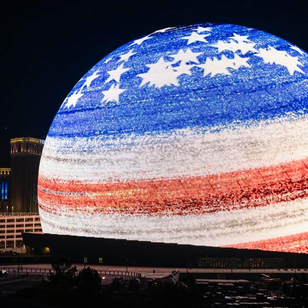 Las Vegas’ new $2.3 billion landmark ‘Sphere’ lights up for 4th of July tribute: WATCH