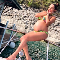 Nathalia Casco en bikini, muestra lo mucho que ha crecido su pancita de embarazo