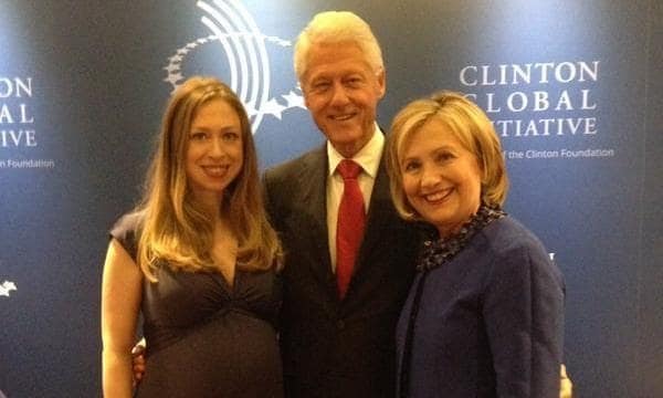 Bill Clinton on 'grandbaby watch' as Chelsea nears end of her pregnancy