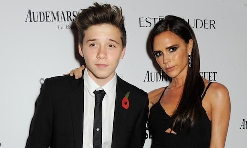 Victoria Beckham takes Brooklyn to get his ears pierced at Claire's