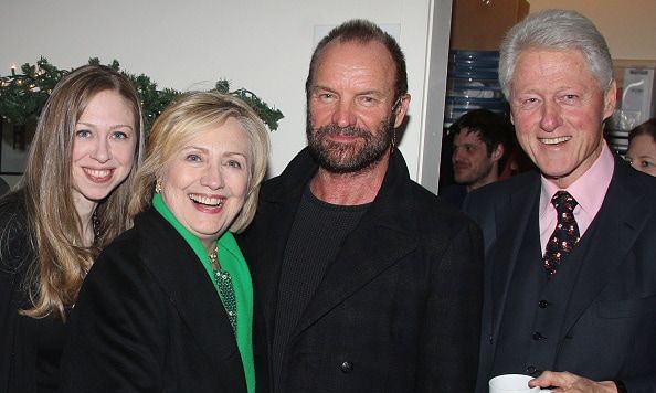 Bill, Hillary and Chelsea Clinton hit Broadway to see Sting's musical