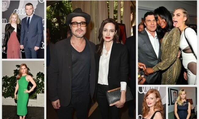 Angelina Jolie, Brad Pitt and more celebs hit up Golden Globes parties