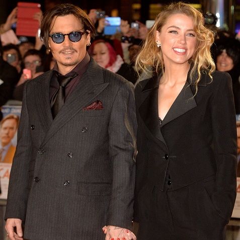 Johnny Depp and Amber Heard get goofy at 'Mortdecai' premiere