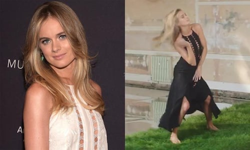 Cressida Bonas shows off her dance moves for Mulberry