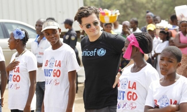 Orlando Bloom visits Liberia to show progress after Ebola outbreak