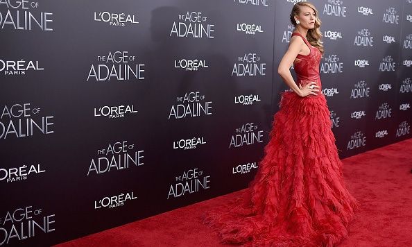 Blake Lively stuns in Monique Lhuillier at 'The Age of Adaline' premiere