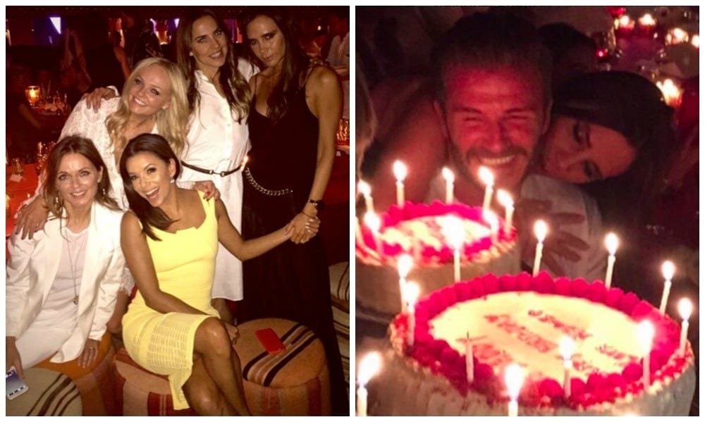 The Spice Girls reunite at David Beckham's star-studded 40th birthday