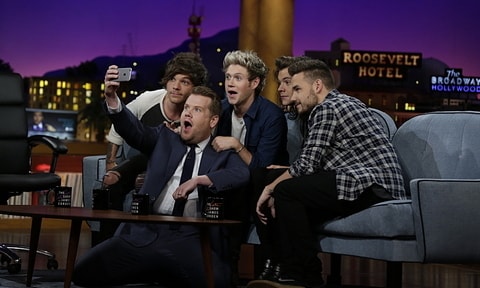 James Corden credits One Direction show visit to Louis Tomlinson's mother