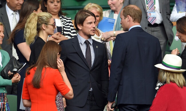 Josh Hartnett and his pregnant girlfriend meet Prince William and Kate Middleton