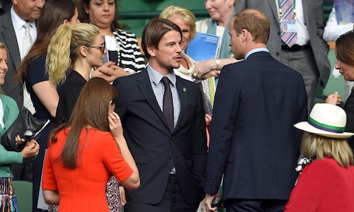 Josh Hartnett and his pregnant girlfriend meet Prince William and Kate Middleton