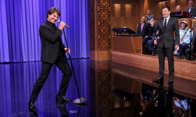 Tom Cruise relives 'Top Gun' days with Jimmy Fallon in lip sync battle