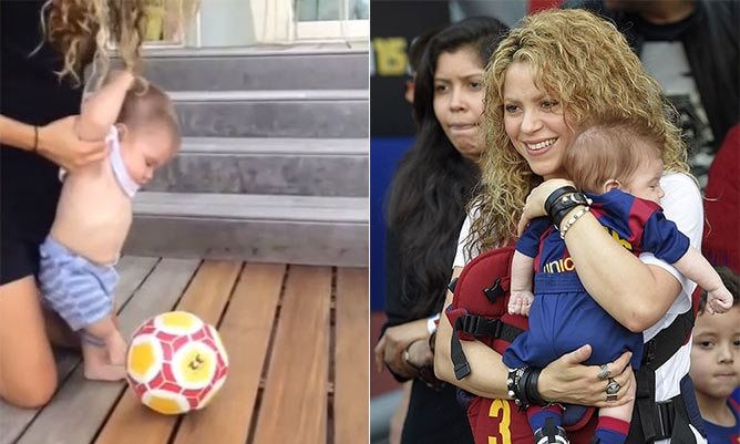 Shakira's 6-month-old son shows off soccer skills in new video