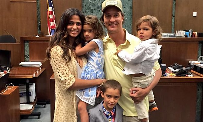 Matthew McConaughey congratulates wife Camila Alves on U.S. citizenship