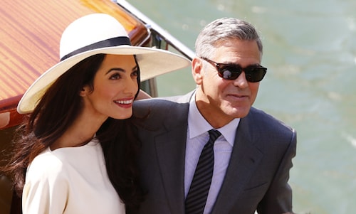 George Clooney and wife Amal welcome Ed Norton to Lake Como