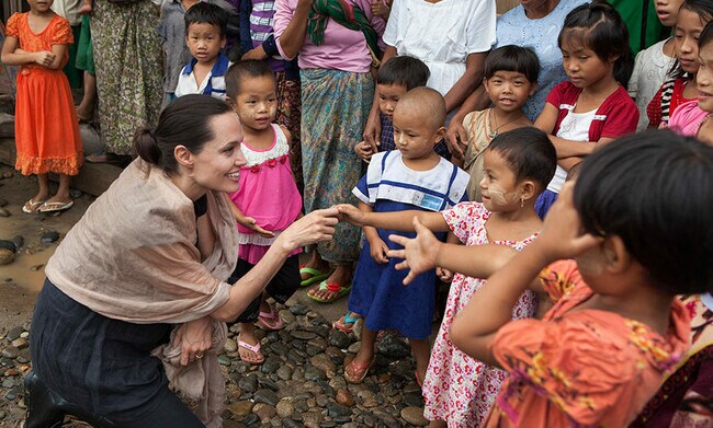 Angelina Jolie Pitt invites HELLO! to join her and son Pax in Myanmar