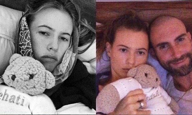 Behati Prinsloo nursed by Adam Levine after wisdom teeth removal