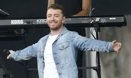 Sam Smith jokes that he's practicing to be a Bond girl