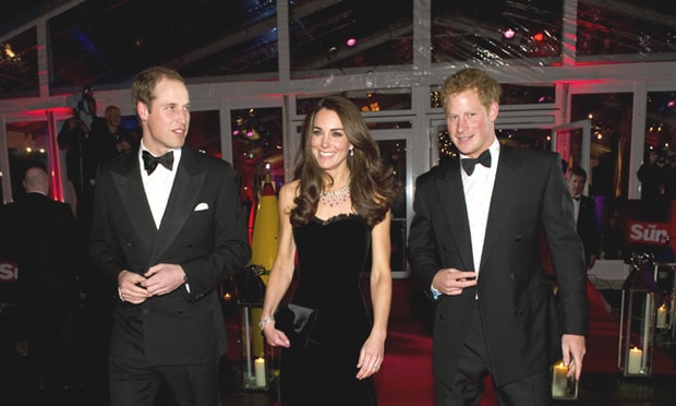 Kate Middleton, Prince William and Prince Harry at the 'Spectre' premiere: Watch live