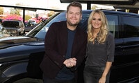 Carrie Underwood talks 'hot' husband Mike Fisher, helps James Corden shop for cowboy boots