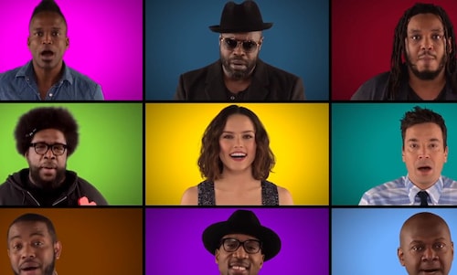 Jimmy Fallon, The Roots and 'Star Wars: The Force Awakens' cast perform a cappella tribute