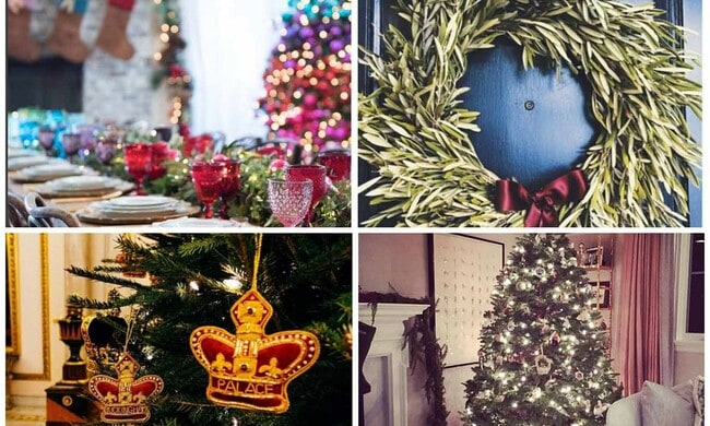 Lavish trees and over the top decorations: Celebrities show off their holiday spirit 