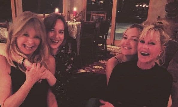 Kate Hudson and Dakota Johnson's mom-daughter photo with Goldie Hawn and Melanie Griffith