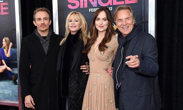 Friendly exes Melanie Griffith and Don Johnson support daughter Dakota Johnson at 'How to Be Single' premiere 