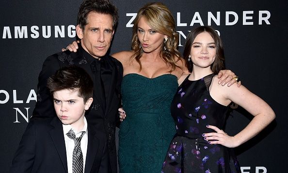 Ben Stiller is left in the shade by son Quinlin's 'blue steel' skills at 'Zoolander 2' premiere
