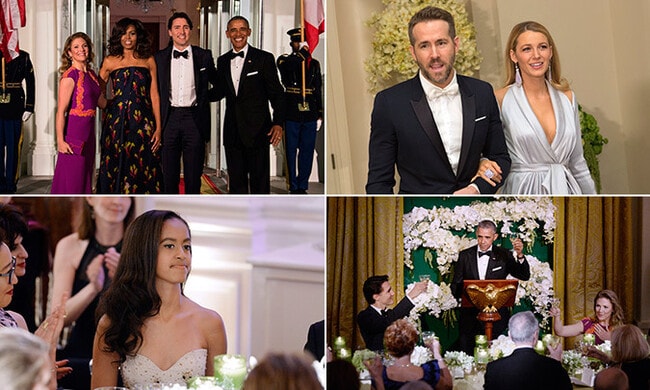 In pictures: Inside the lavish White House state dinner for Justin Trudeau and wife Sophie 