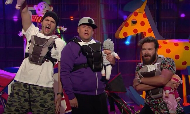 Ashton Kutcher and Danny Masterson form a 'dad band': see the hilarious video