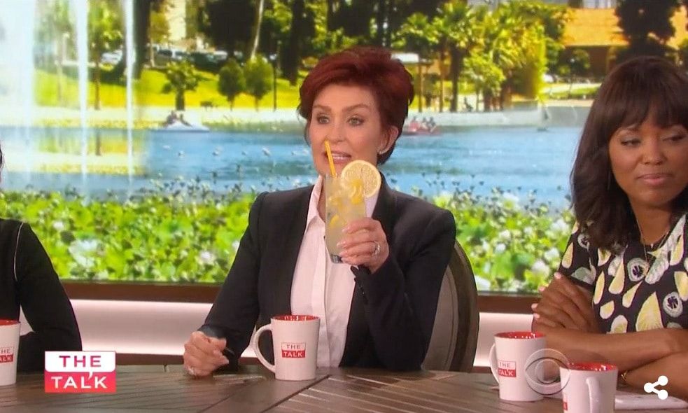 Sharon Osbourne sips lemonade as she addresses split from Ozzy on 'The Talk'