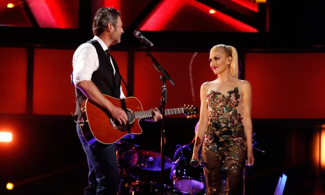 Blake Shelton and Gwen Stefani perform romantic duet he co-wrote to 'impress' her
